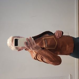 Leather motorcycle jacket